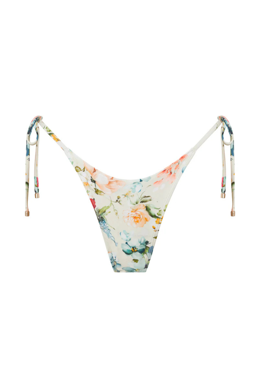 Zaya Tie-Side Minimal Thong - Floral