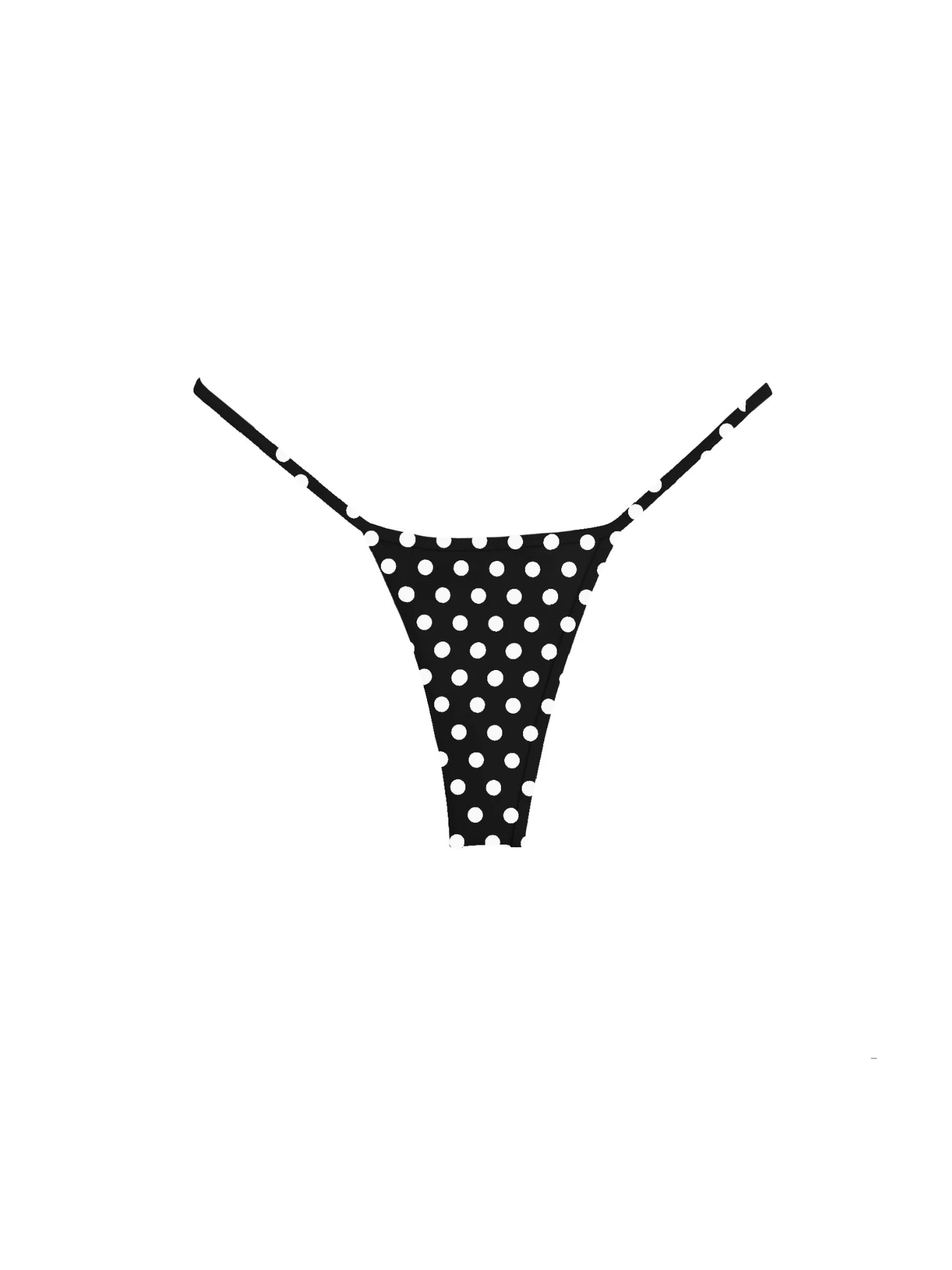 Manhattan Bikini Bottom - Polka Dot Black