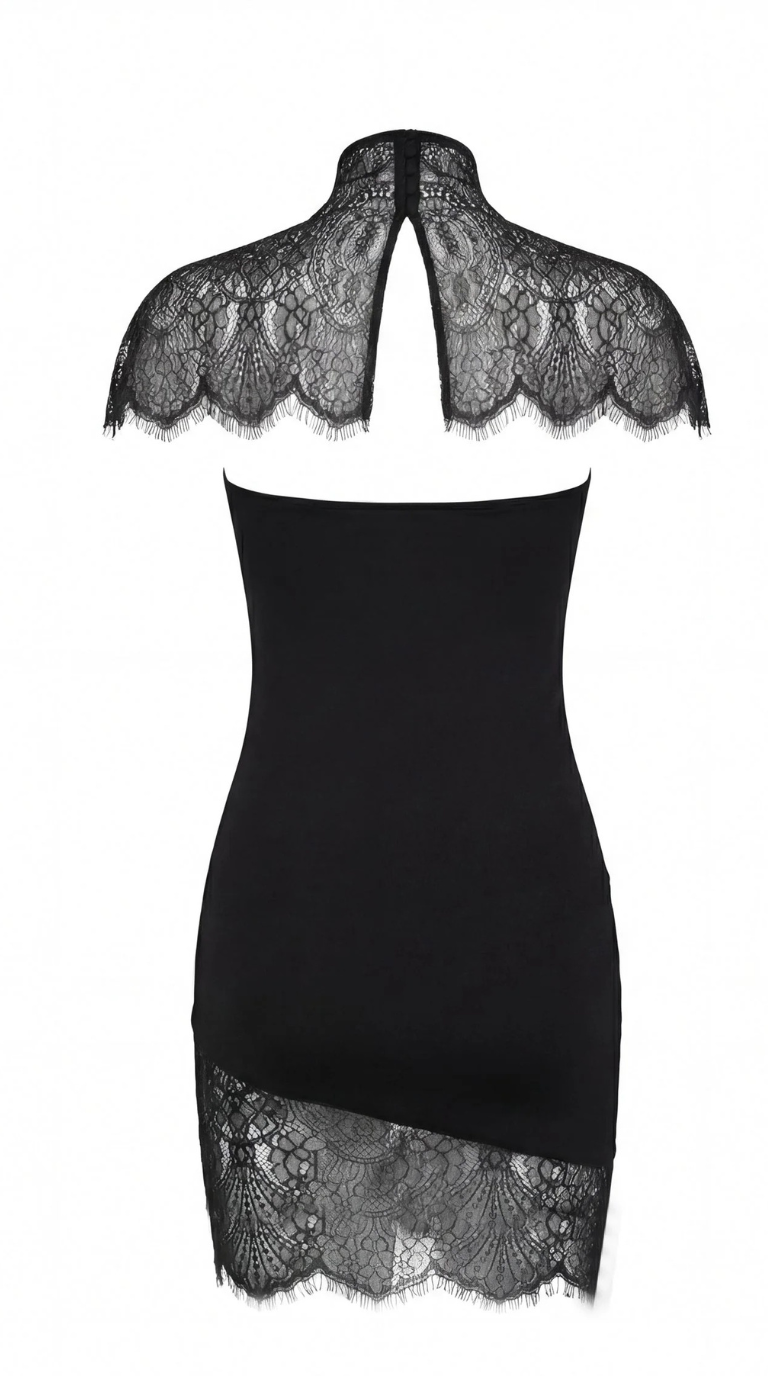 Midnight Muse Lace Mini Dress