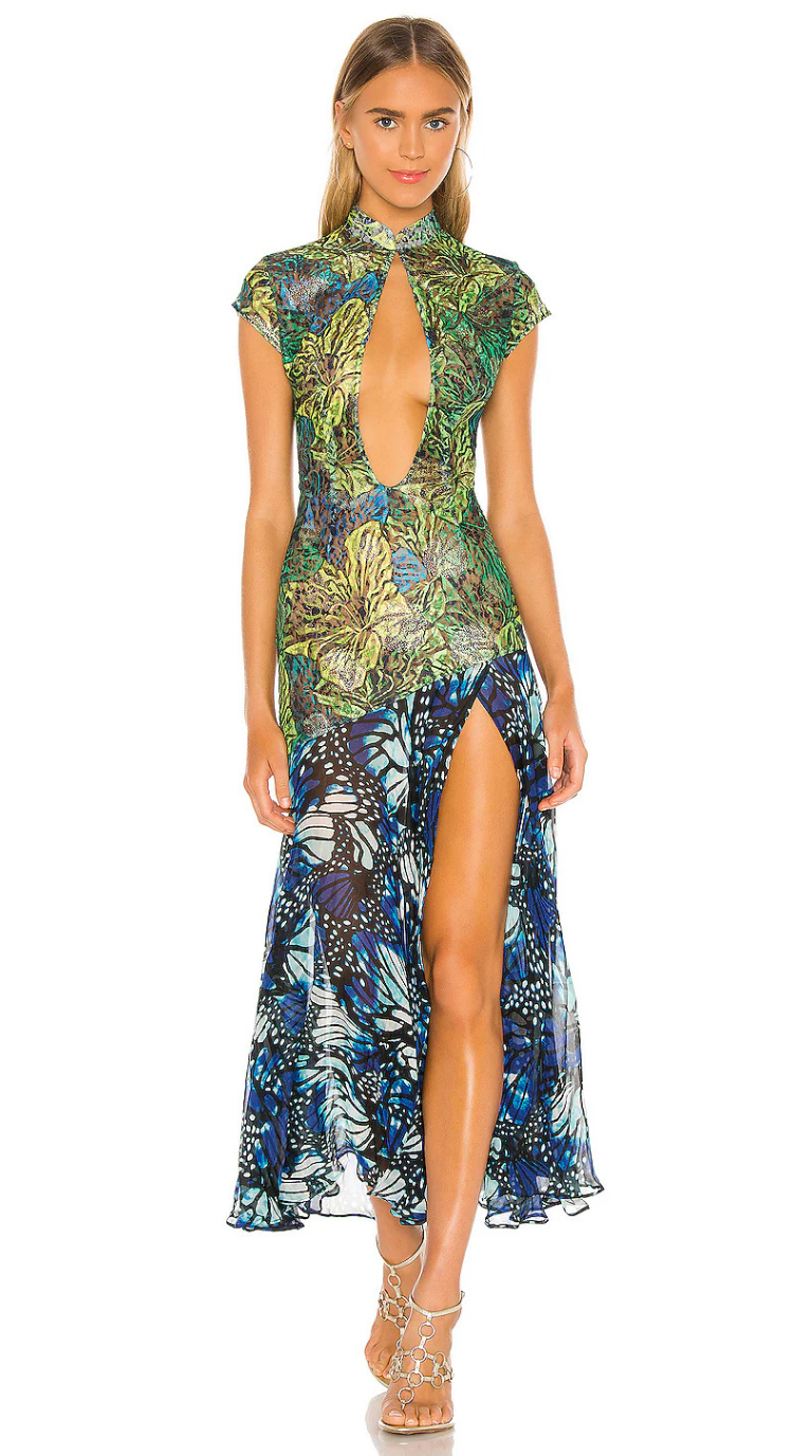 Sienna Lace Butterfly Maxi Dress