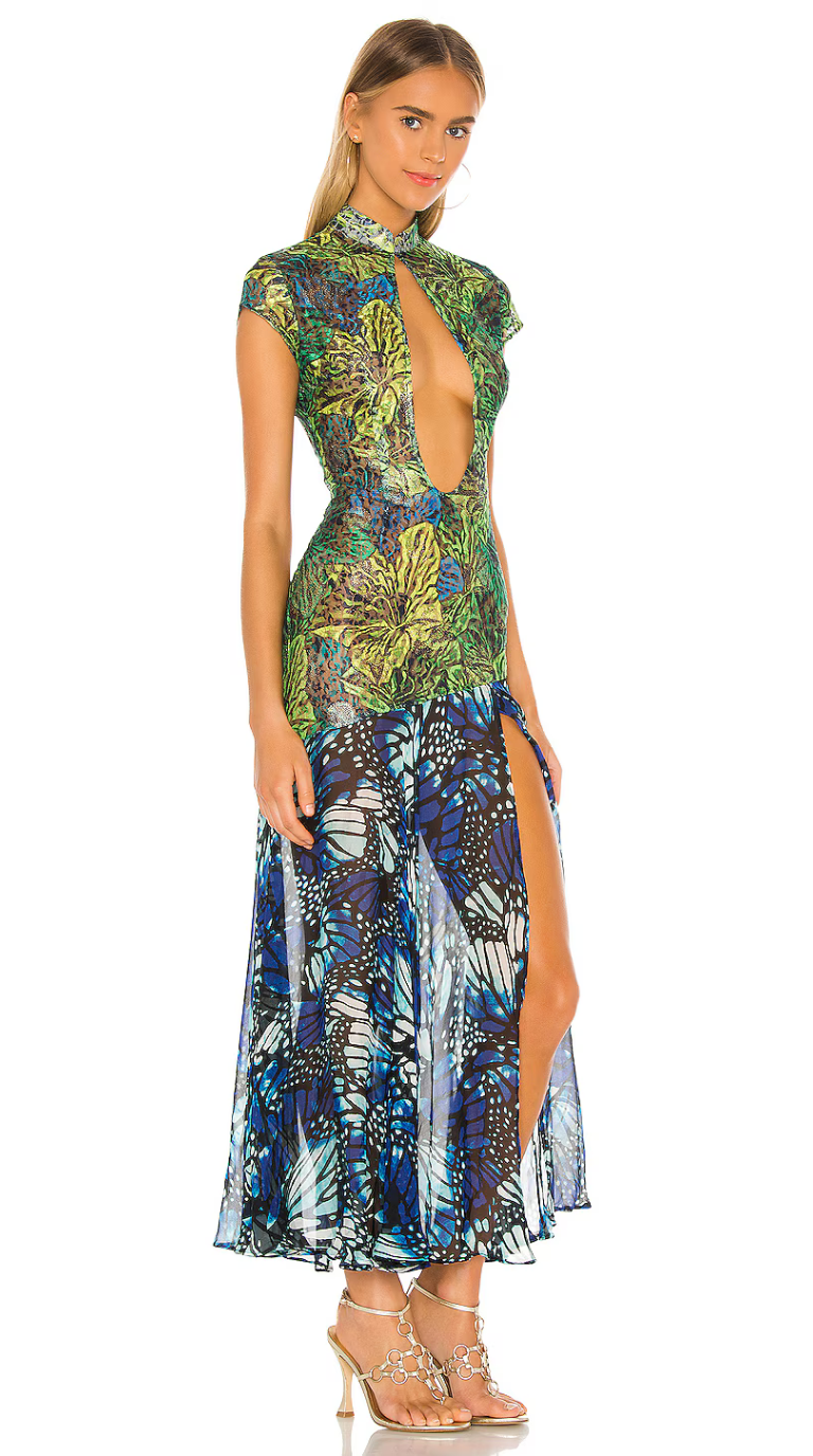 Sienna Lace Butterfly Maxi Dress