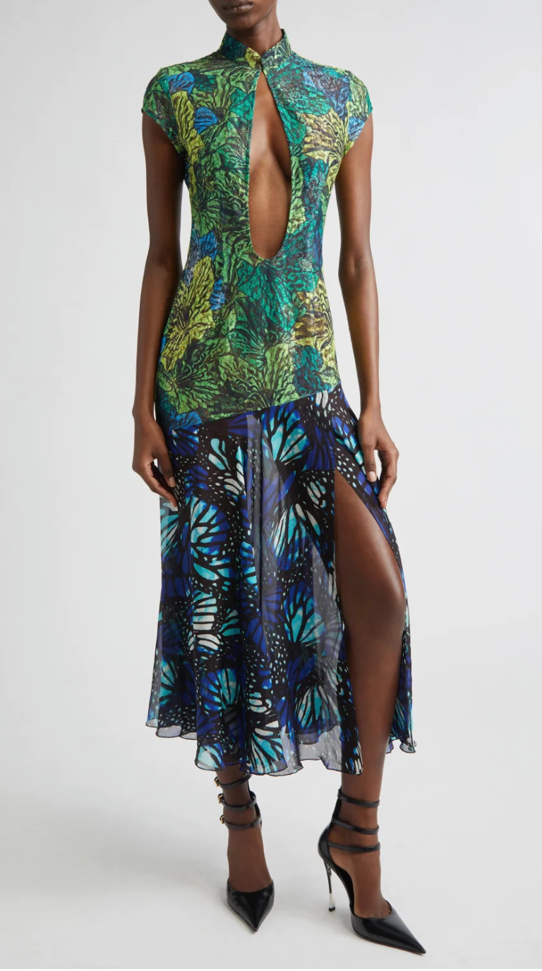 Sienna Lace Butterfly Maxi Dress
