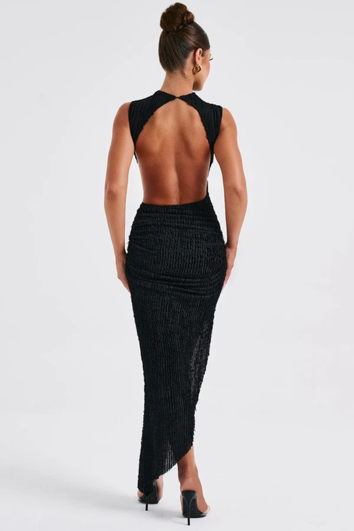 Athena Open Back Midi Dress