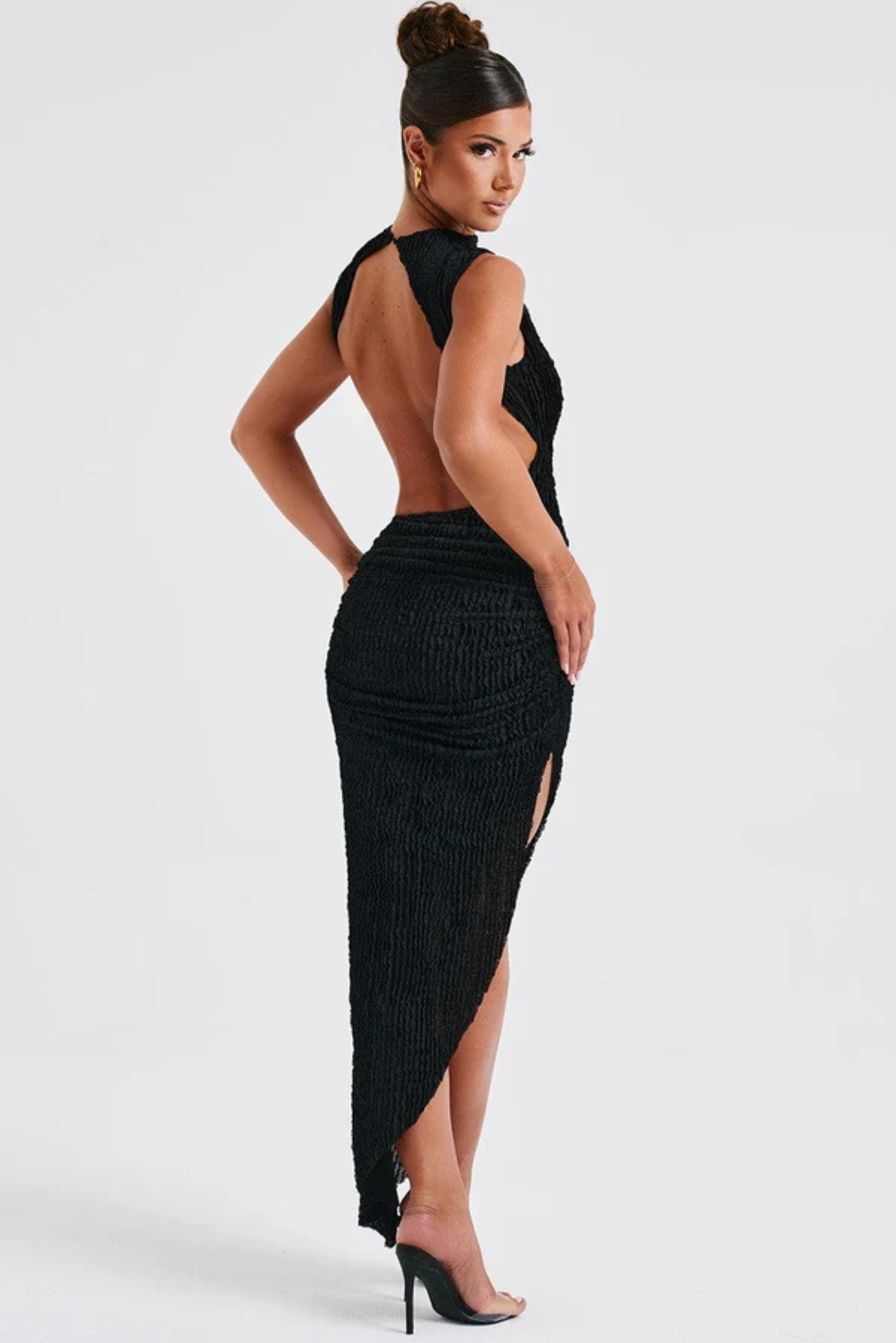 Athena Open Back Midi Dress