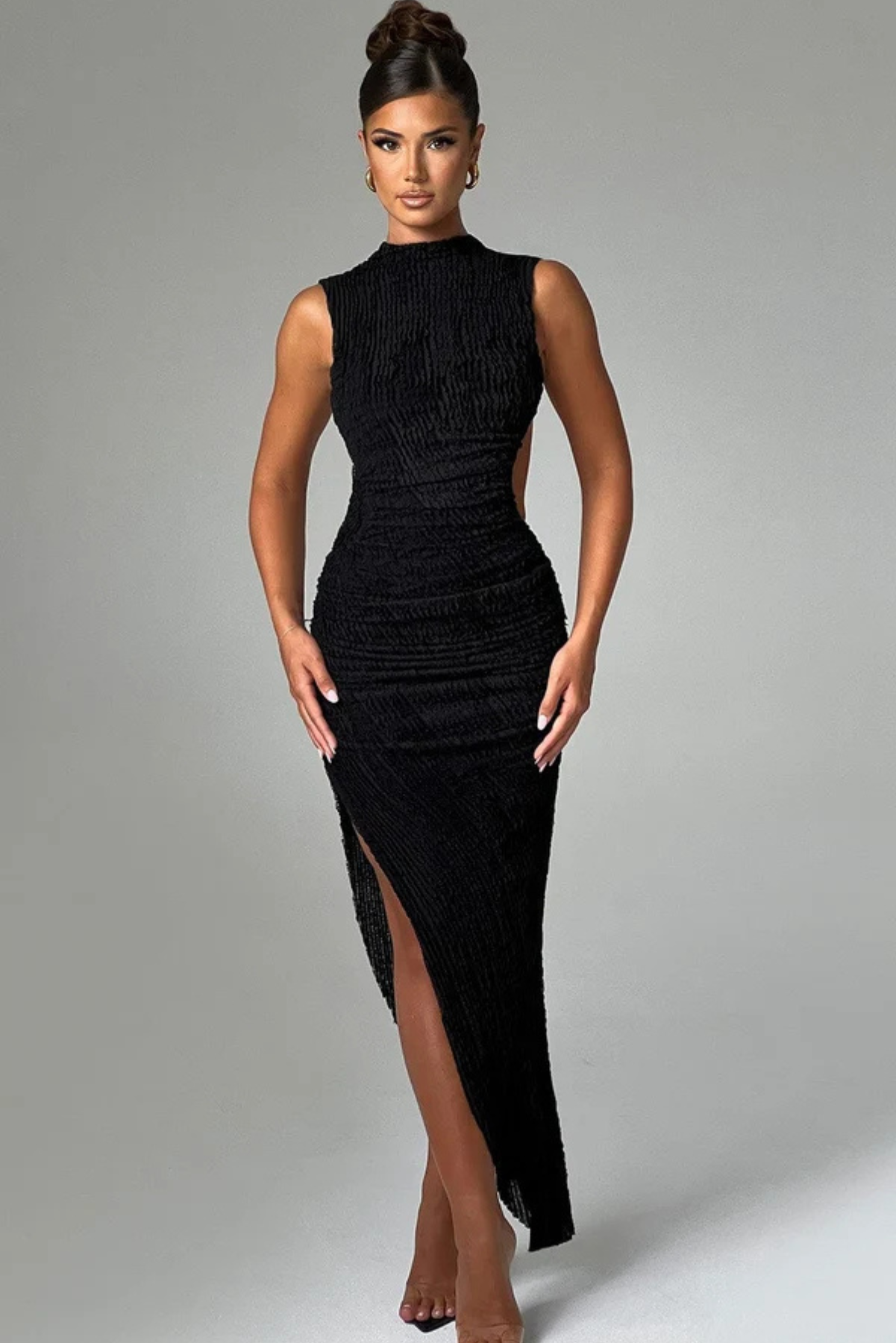 Athena Open Back Midi Dress