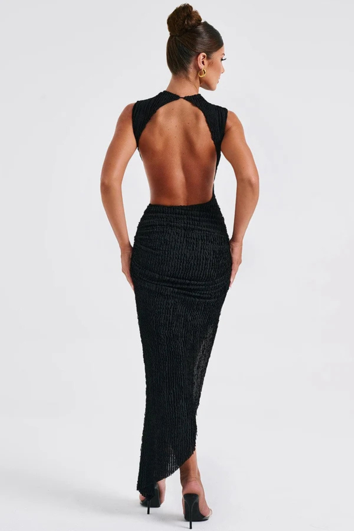 Athena Open Back Midi Dress