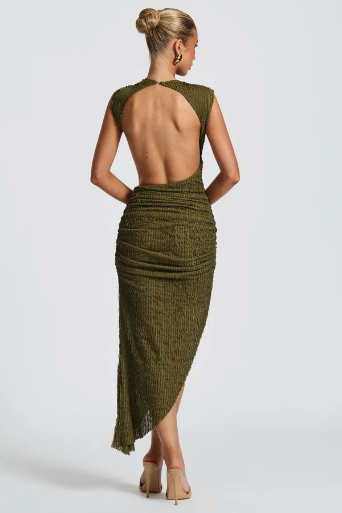Athena Open Back Midi Dress