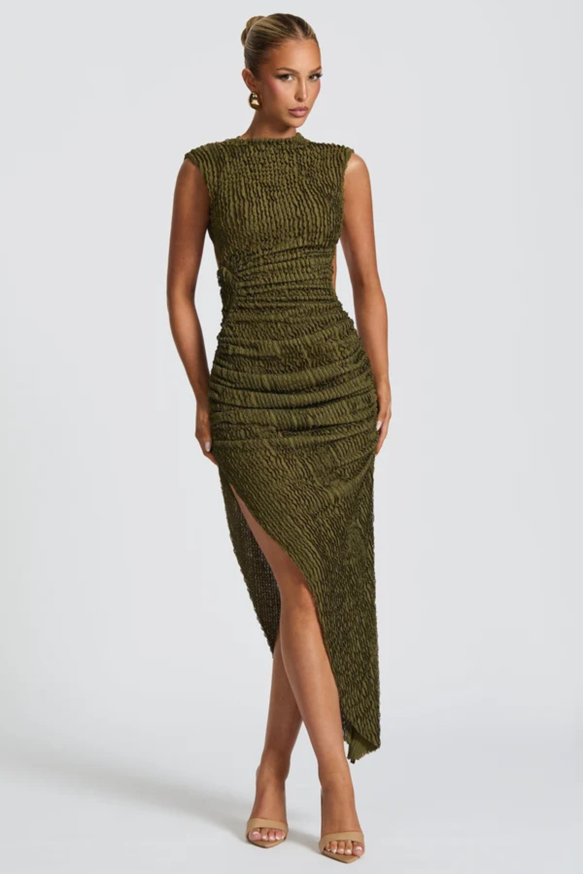 Athena Open Back Midi Dress