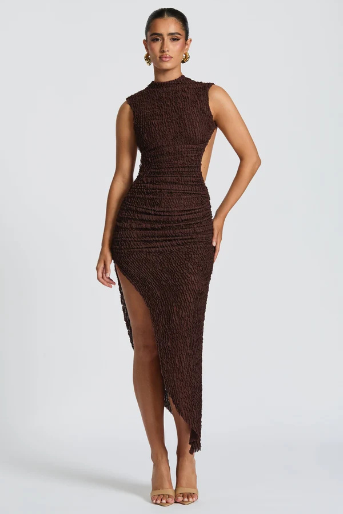 Athena Open Back Midi Dress