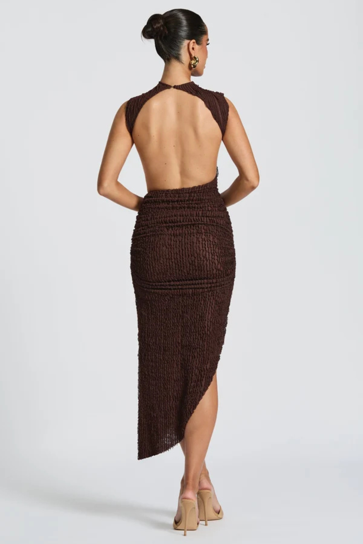 Athena Open Back Midi Dress