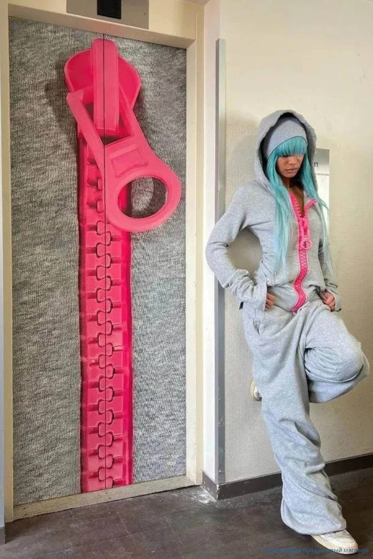 Bubblegum Mega-Zip Hoodie