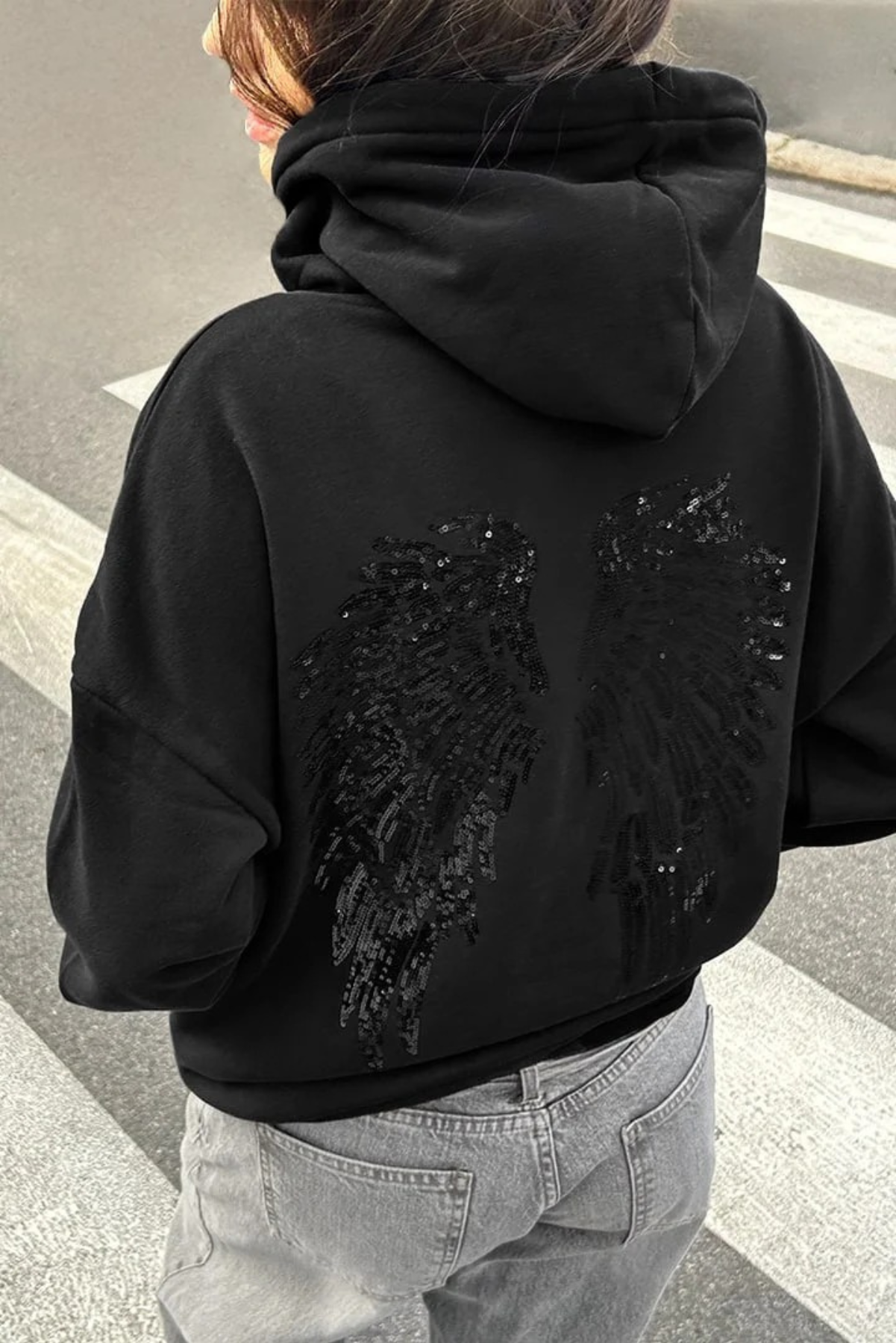 Heaven Sent Angel Wings Oversized Hoodie