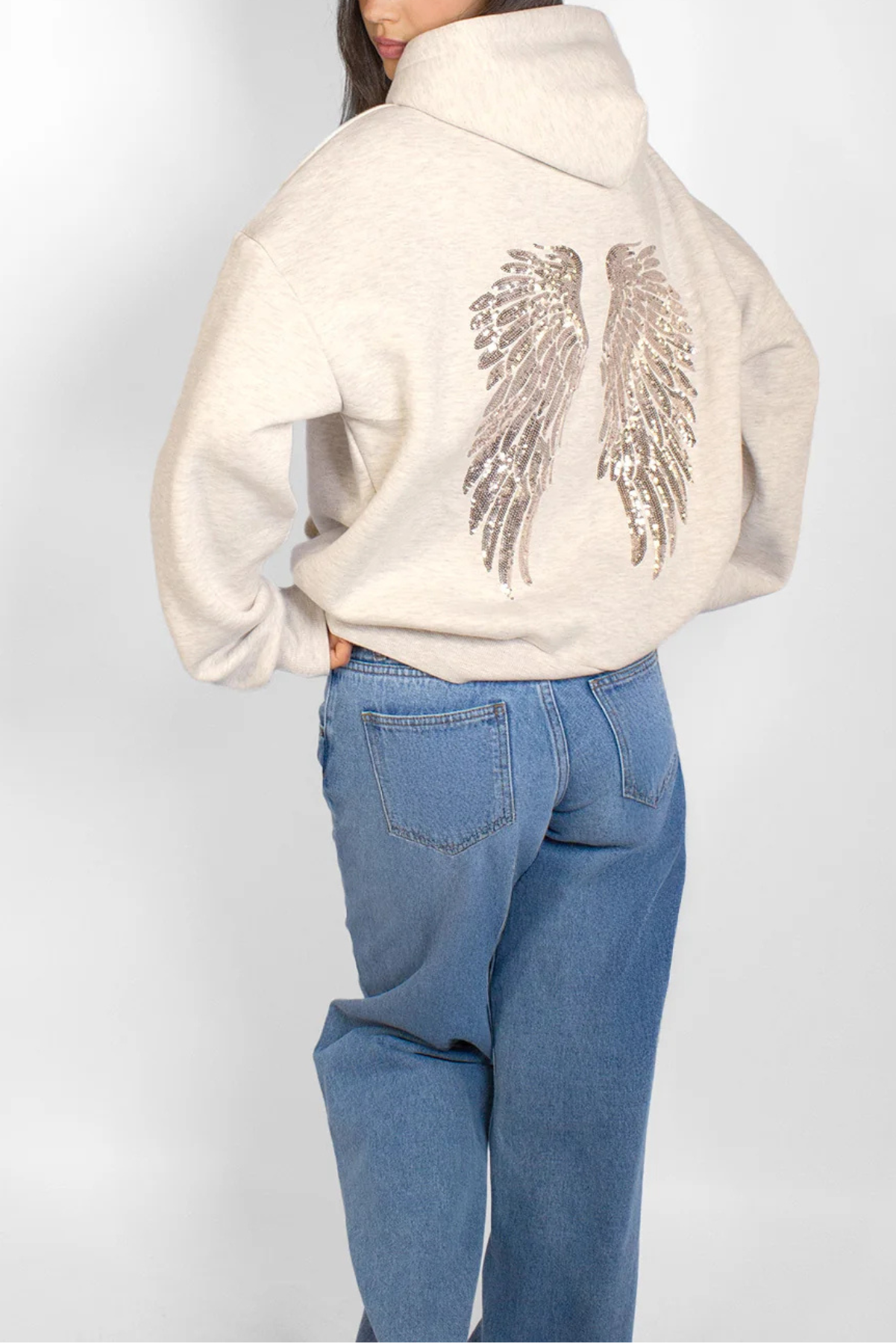 Heaven Sent Angel Wings Oversized Hoodie
