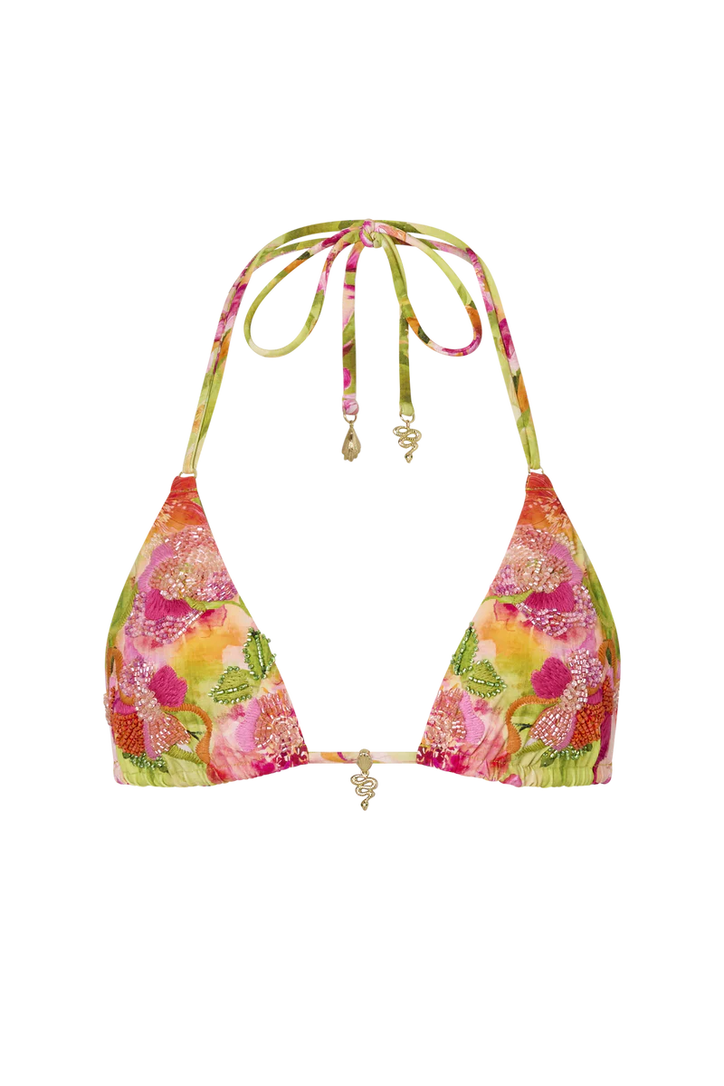 Valencia Adjustable Strap Triangle Bikini Top