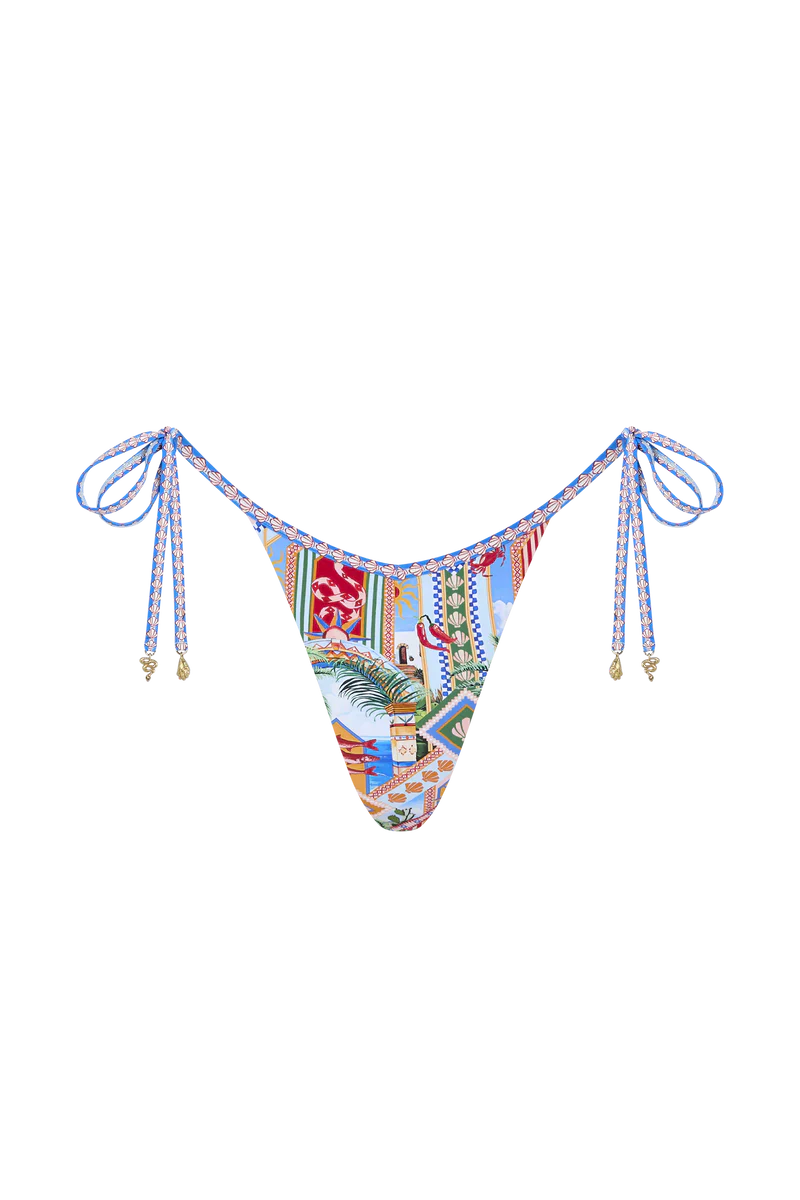 Rosalia Tie-Side Thong Bikini Bottom