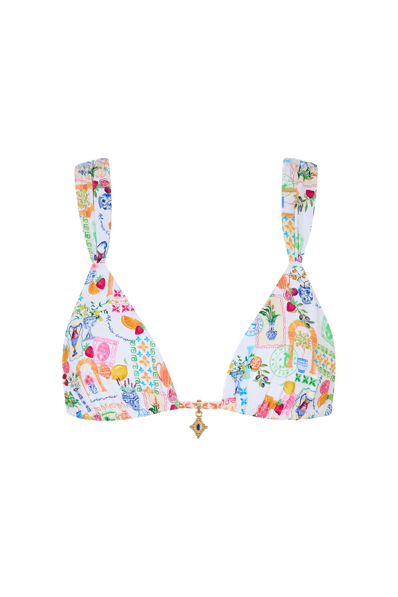 Sorrento Wide Strap Triangle Bikini Top