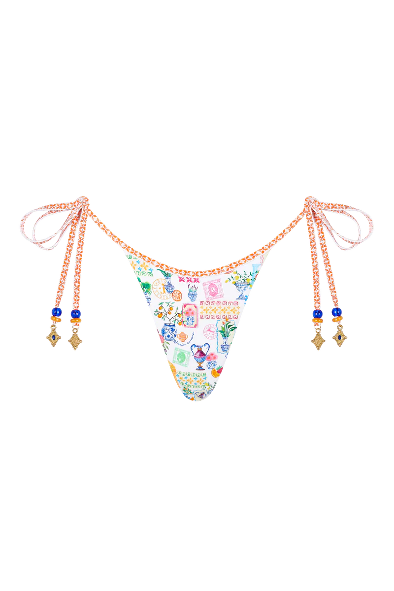 Sorrento Tie Side Thong Bikini Bottom