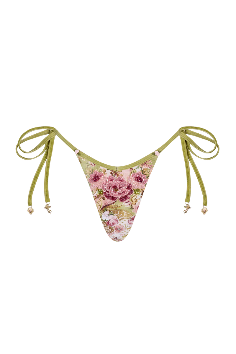 Florence Tie-Side Thong Bikini Bottom