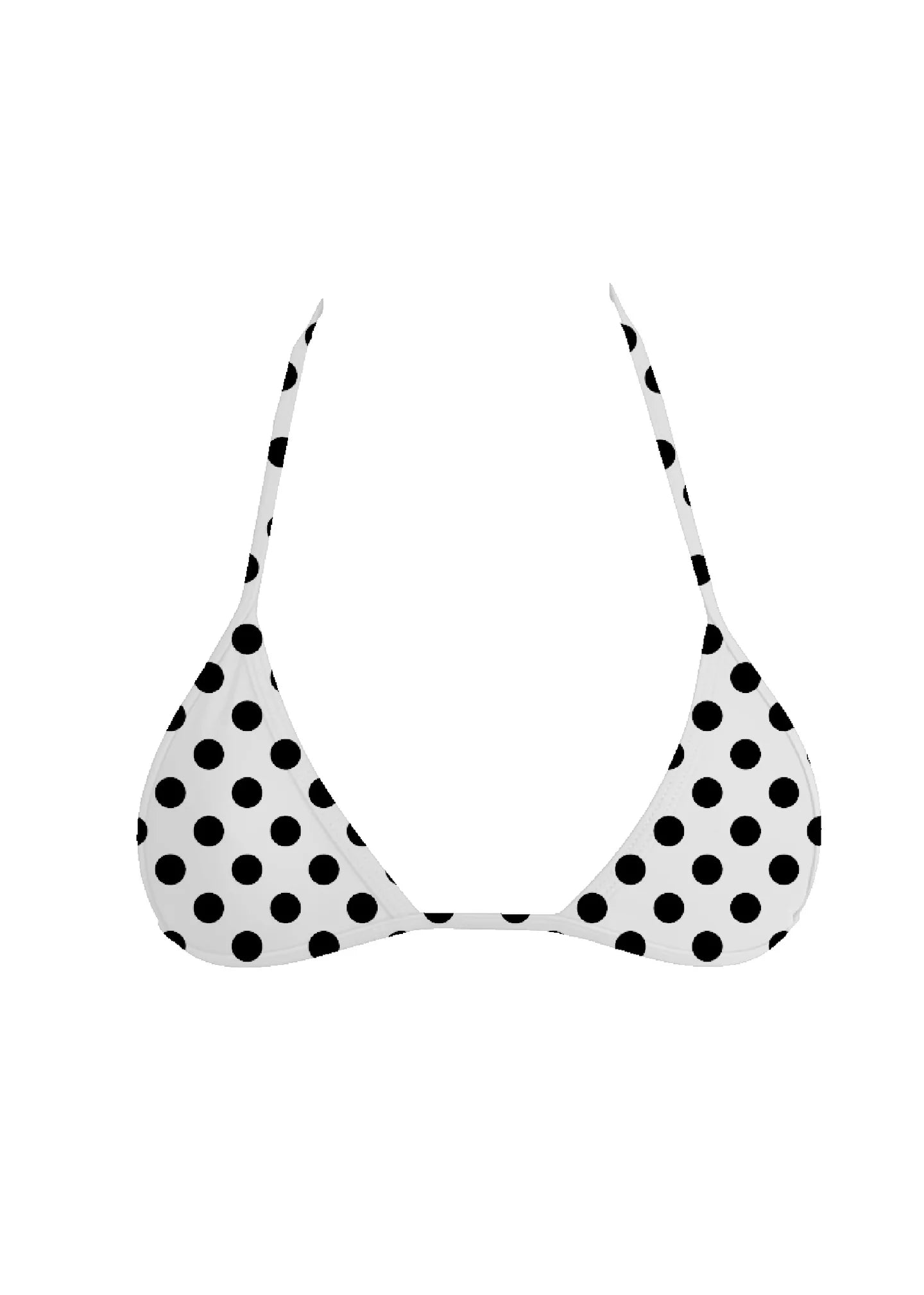 Manhattan Triangle Top  - Polka Dot White