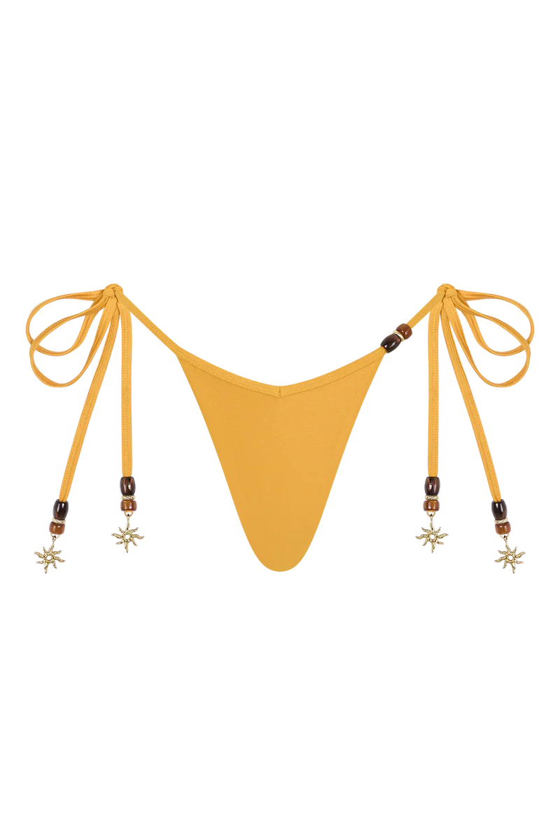 Capri Tie-Side Thong Bikini Bottom