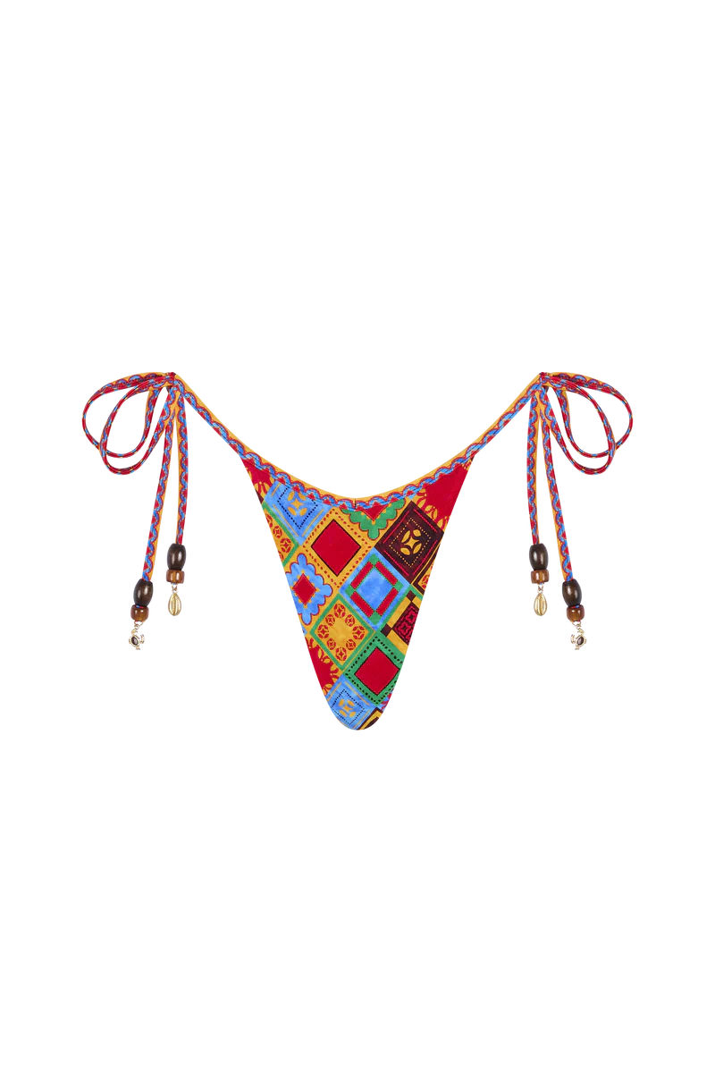 Cartagena Tie-Side Thong Bikini Bottom