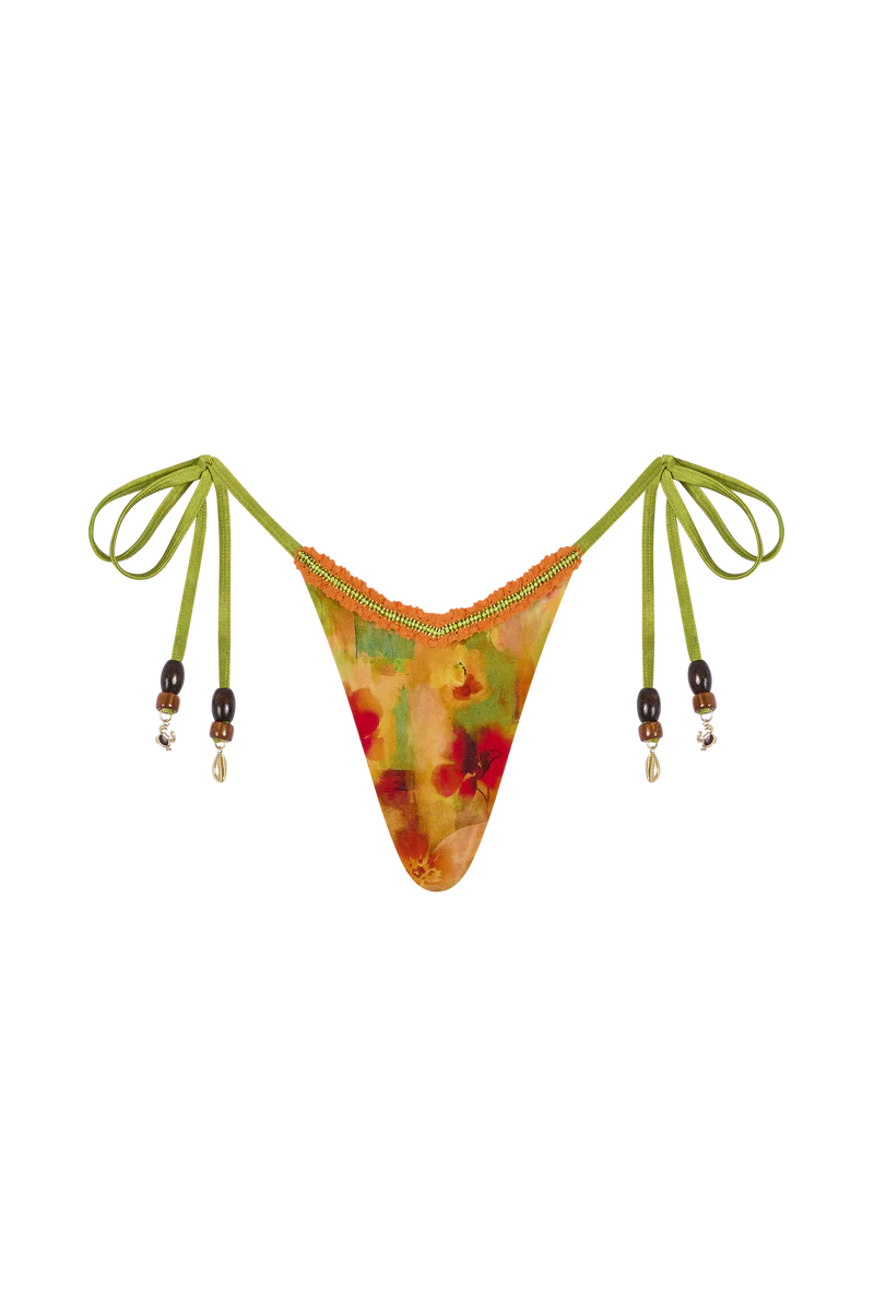 Ibiza Tie-Side Thong Bikini Bottom