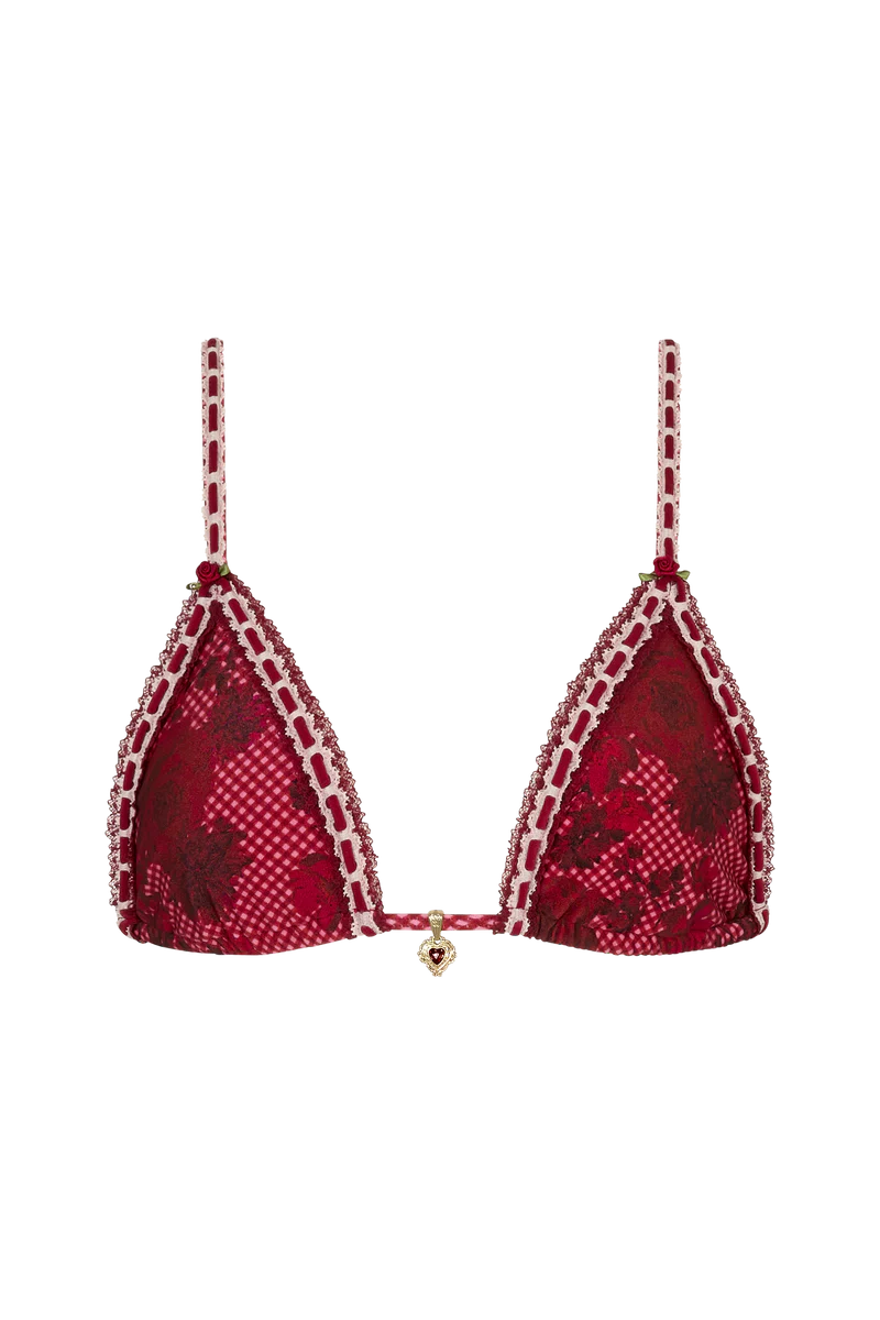 Rosalia Tie-Back Triangle Bikini Top