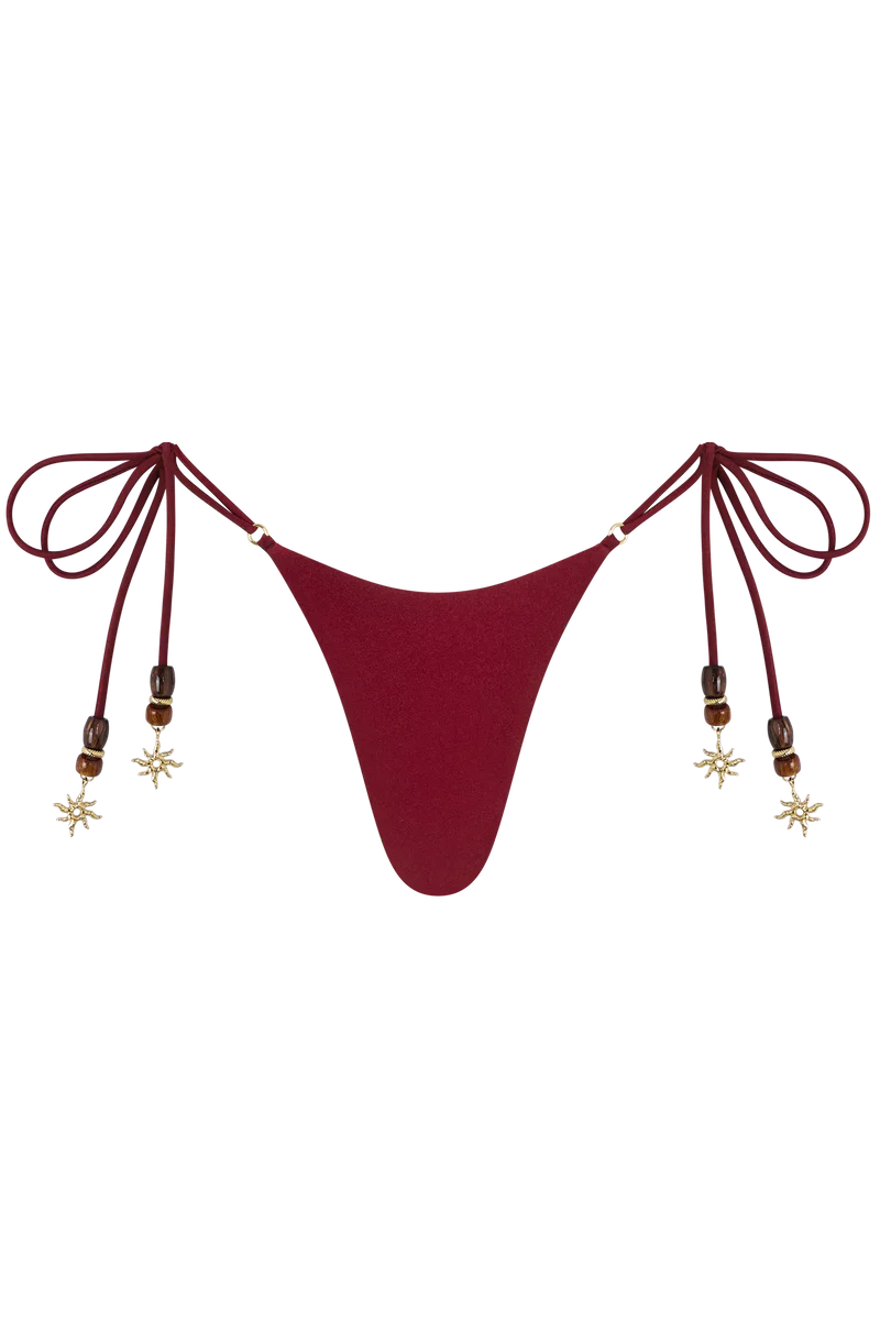 Solara Tie-Side Thong Bikini Bottom