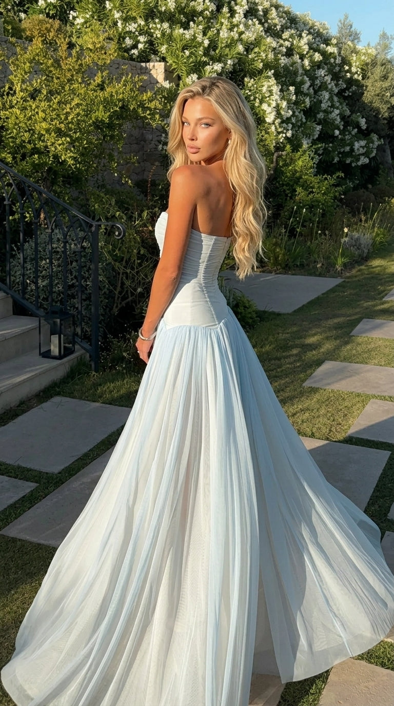 Seraphina Strapless Corset Maxi Dress