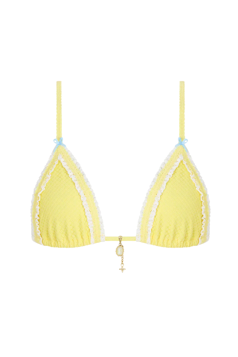 Limoncello Fixed Triangle Bikini Top