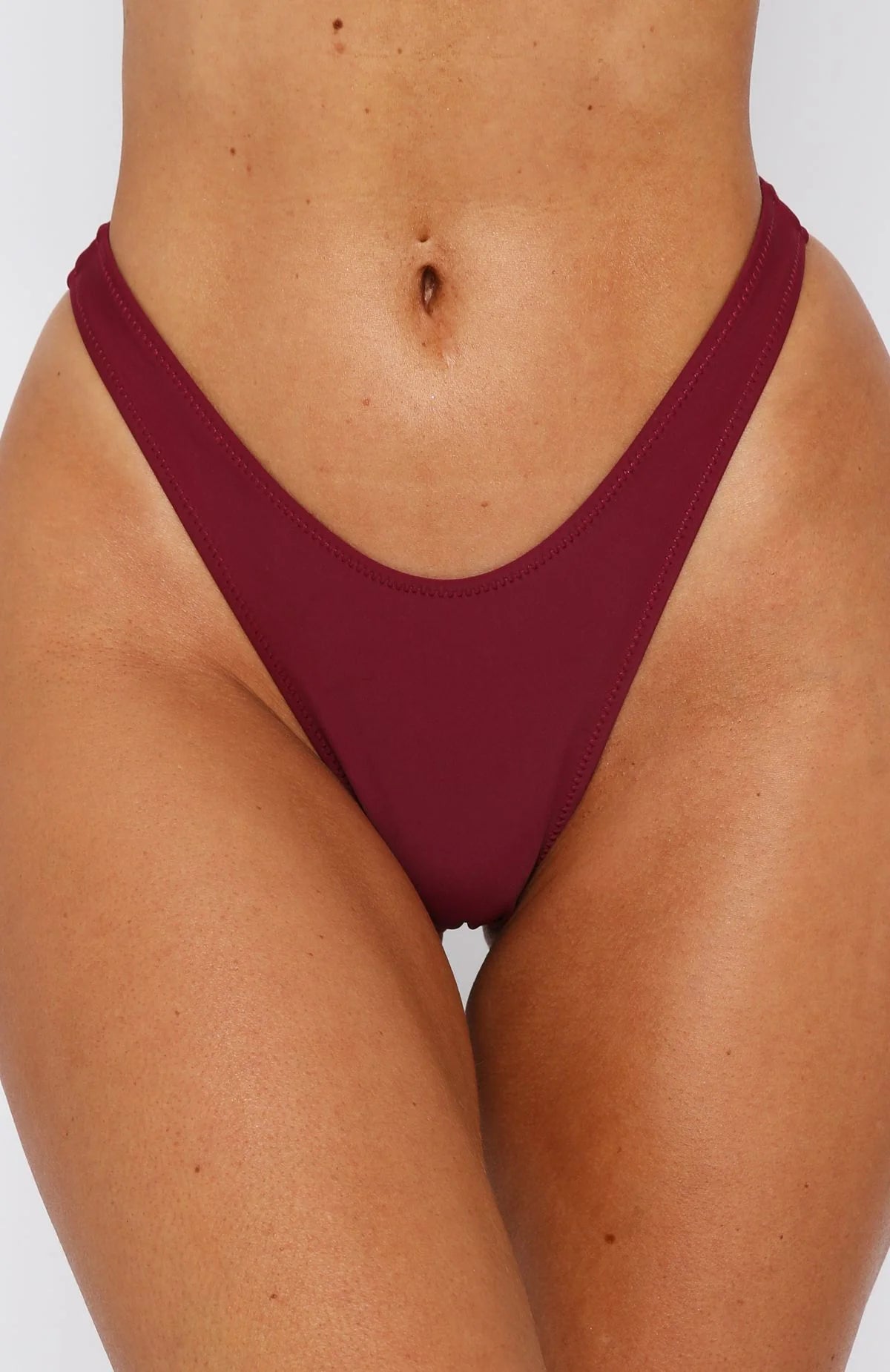Golden Hour High Cut Bikini Bottom – Sangria