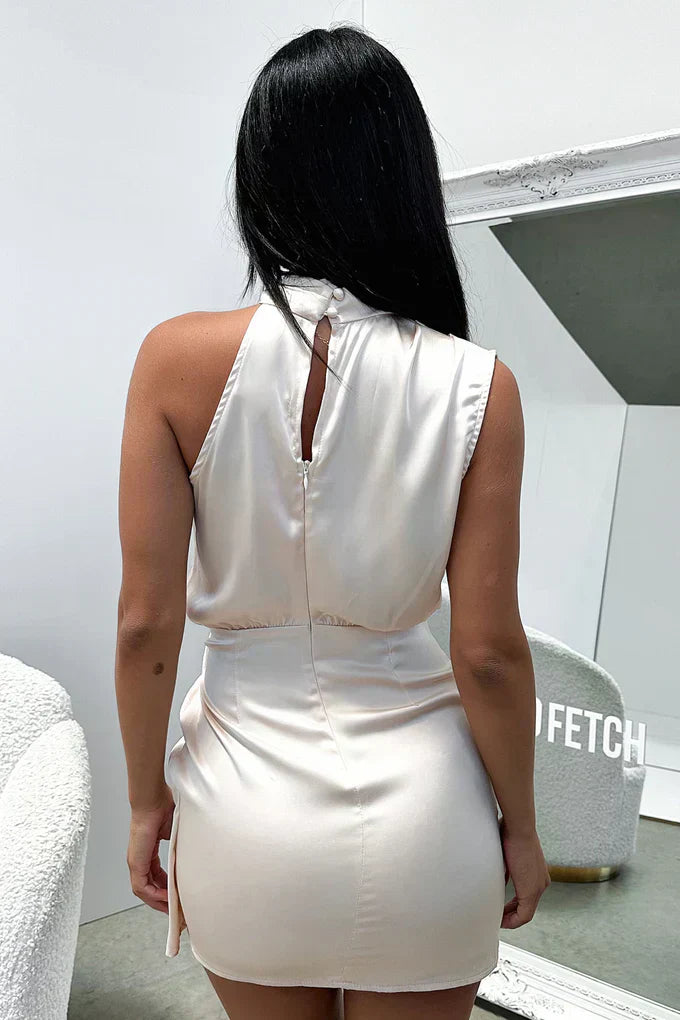 Christina Mini Dress - Champagne
