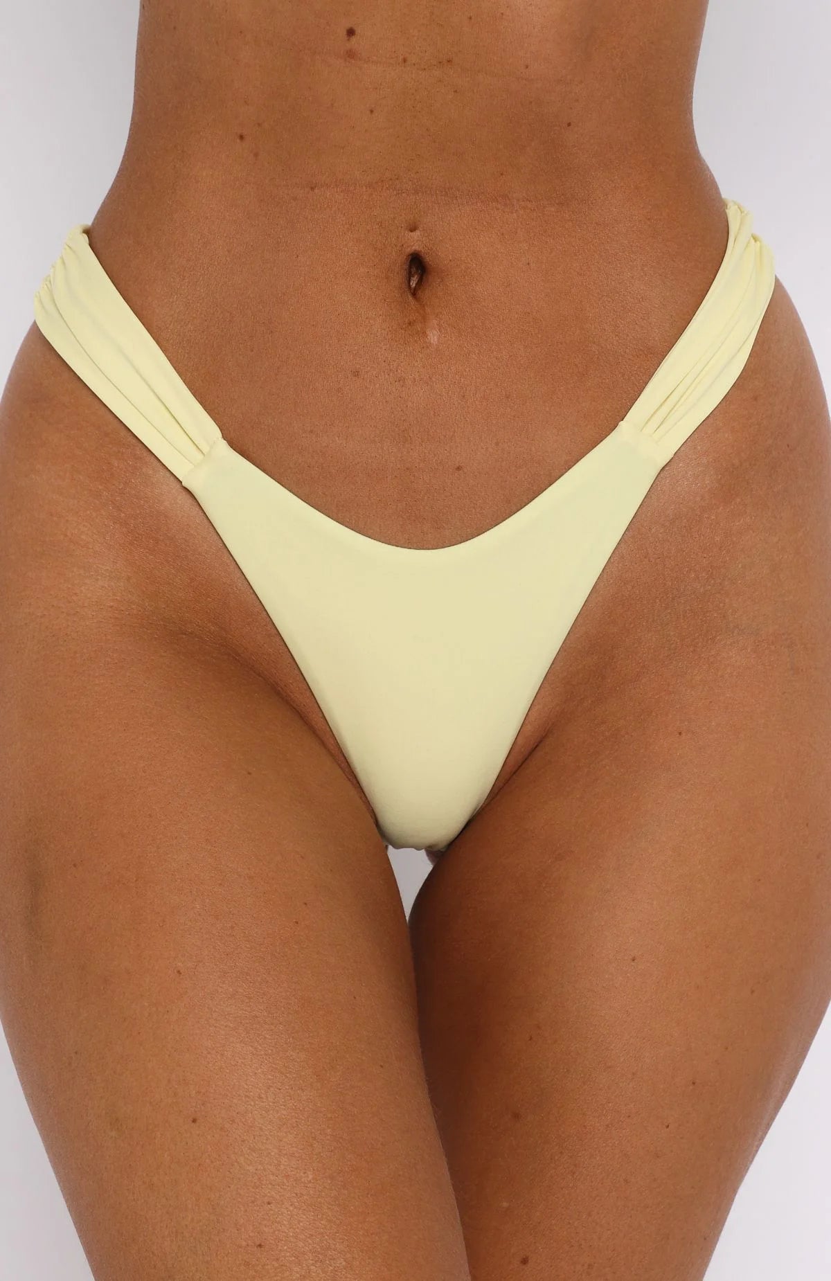 Limoncello High Cut Bikini Bottom – Butter Yellow
