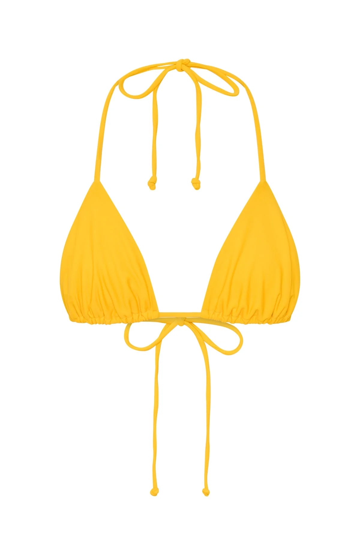 Rio Triangle Bikini Top – Mango Yellow