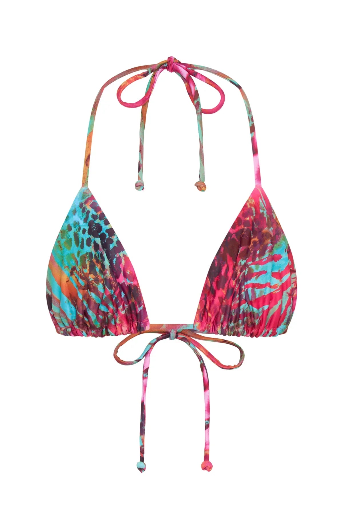 Sunset Wild Triangle Bikini Top
